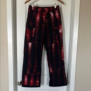 Spyder Kids Red and Black Striped snow